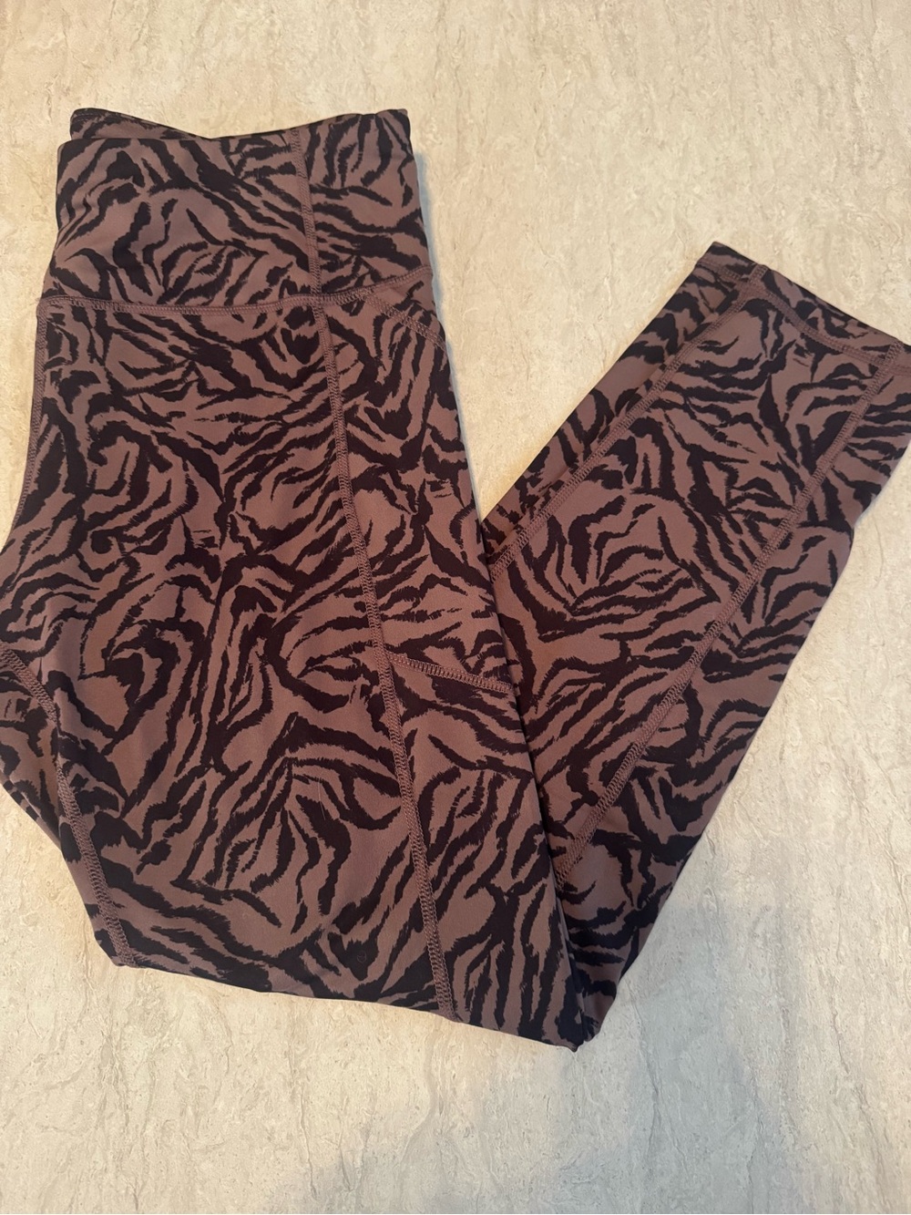 Juicy Couture Brown and Black Zebra-Print Jeggings